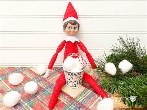 Snowball Fight Elf On The Shelf Ideas