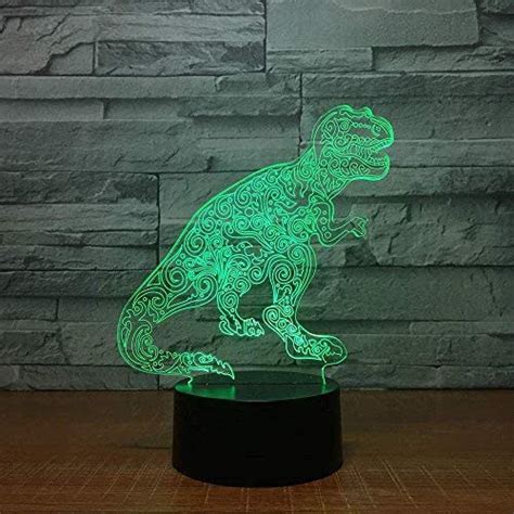 Lava Lamp Dinosaur Carino 7 Luci 3d A Colori Decorazioni Natalizie Baby