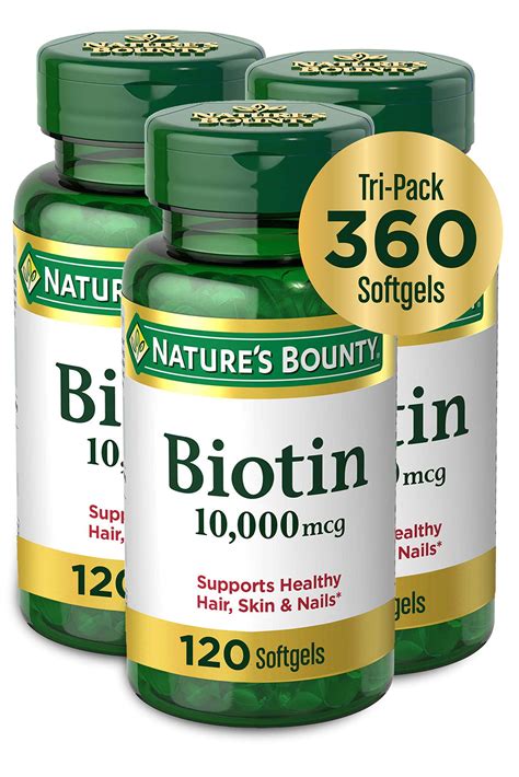 Buy Nature S Bounty Biotin Mcg Supports Beautiful Hair Glowing