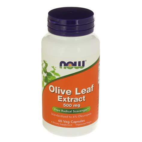 Now Olive Leaf Extract 500 Mg Veg Capsules Shop Herbs And Homeopathy At