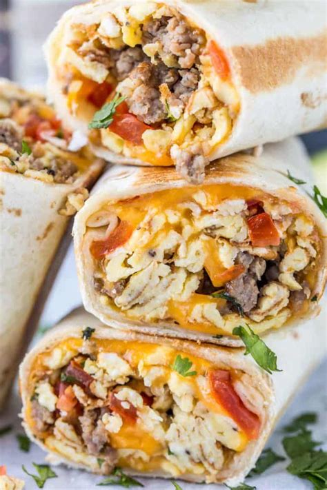 Breakfast Burrito Freezer Friendly Recipe Valentinas Corner