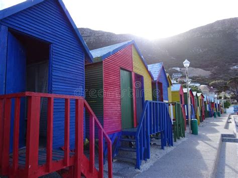 Colorful Beach Houses in Muizenberg, Cape Town, Western Cape, South ...