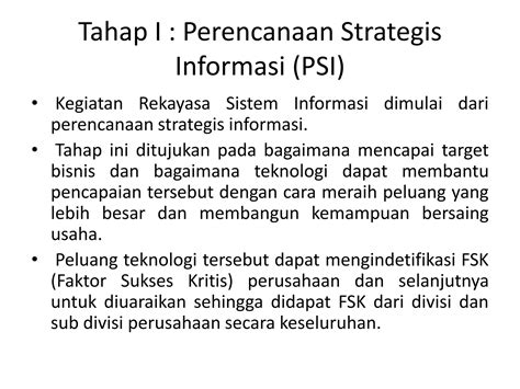 Tahapan Rekayasa Sistem Informasi Pptx