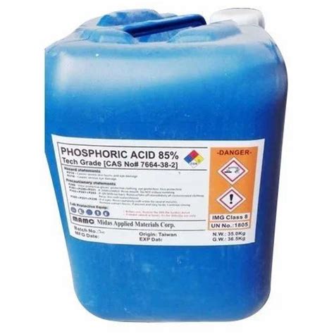 Phosphoric Acid For Industrial Packaging Size Ltr Drum At Rs