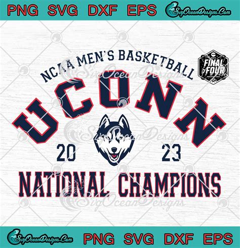 UConn Huskies National Champions SVG - 2023 NCAA Men's Basketball SVG ...