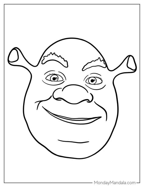 34 Shrek Coloring Pages (Free PDF Printables) | Shrek, Coloring pages ...