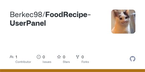 GitHub Berkec98 FoodRecipe UserPanel