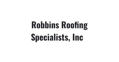 Roofing In Colorado Springs Co Robbins Roofing Specialists Inc