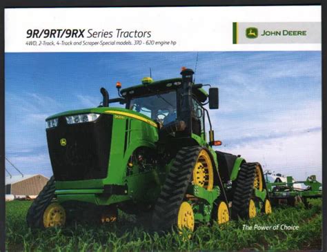 JOHN DEERE 9R 9RT 9RX Series 370 620hp Tractor Brochure Leaflet 7