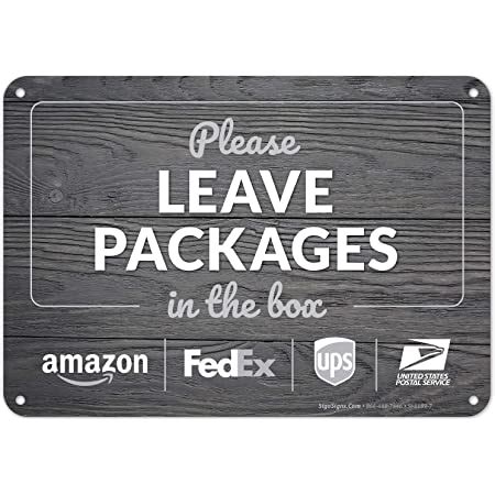 Amazon Package Delivery Sign Delivery Instructions Sign X