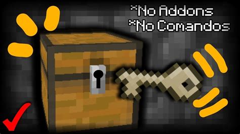 Como Hacer Un Cofre Con Llave En Minecraft Sin Addons Ni