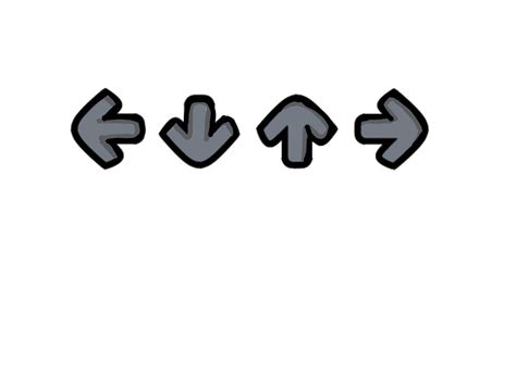 Fnf Arrows Game Symbols Beat Markers Musical Arrows Directional Cues Png