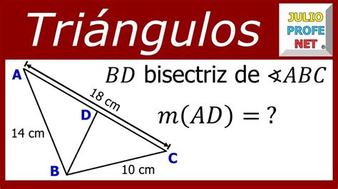 Teorema De La Bisectriz Ejercicio 1 Youtube