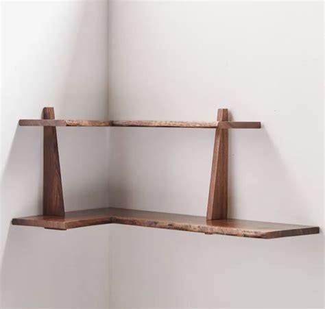 Nolan 2 Tier Corner Wall Shelf Corner Wall Shelves Shelves Wall Shelves