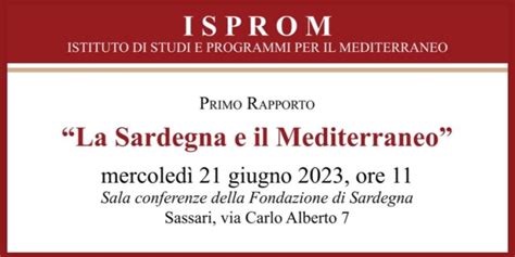 Sarà presentato a Sassari mercoledì 21 giugno presso la Sala