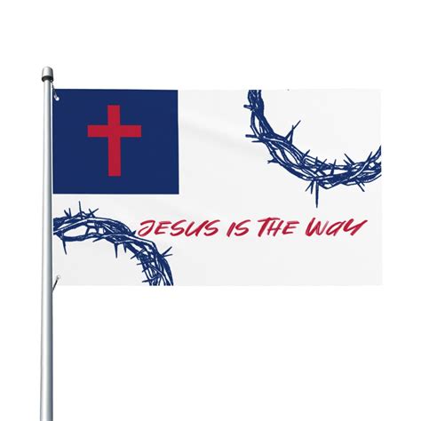 Vivacite Christian Flag X Garden Decor Outdoor Patio Decor Front