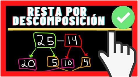 Resta Por Descomposici N Aritm Tica Youtube