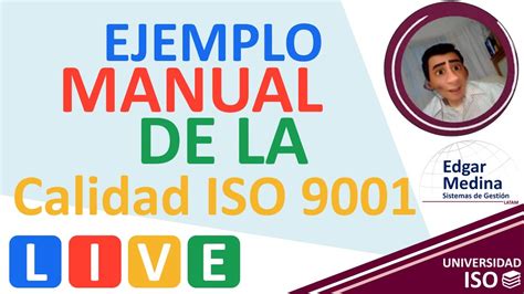 Live 🔴 Ideas 👉 Manual De Calidad Ejemplo Manual De Calidad Iso 9001