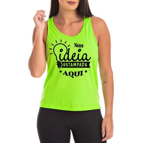 Regata Feminina Dry Fit Personalizada