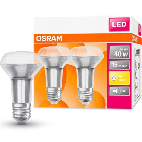 Комплект 2 Led крушки Osram E14 R50 2 6w 40w 210lm 2700k Топло