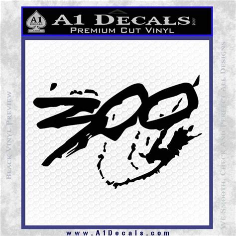 300 Movie Title Decal Sticker Sparta A1 Decals