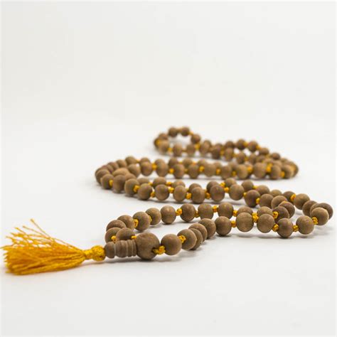 Sandalwood Prayer Beads Mala Crystal Life Technology Inc