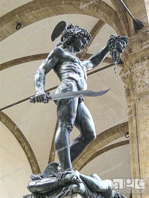 Bronze Sculpture Of Perseus Holding Head Of Medusa By Benvenuto Cellini