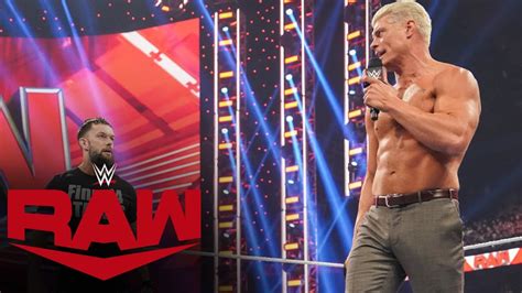 Cody Rhodes Rebukes Finn B Lor And The Judgment Day Raw Highlights