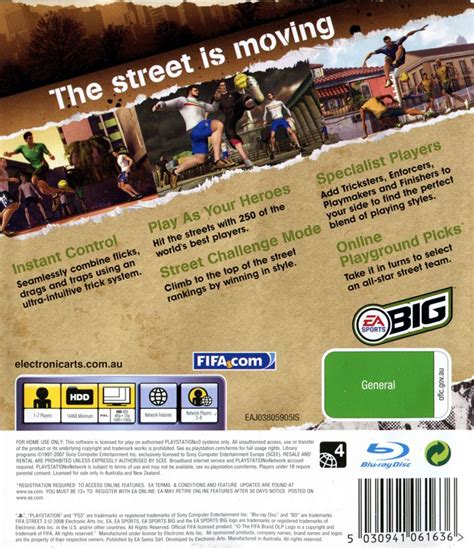 FIFA Street 3 2008 Box Cover Art MobyGames