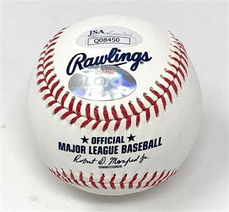 Roy Halladay Signed Oml Baseball Jsa Pristine Auction