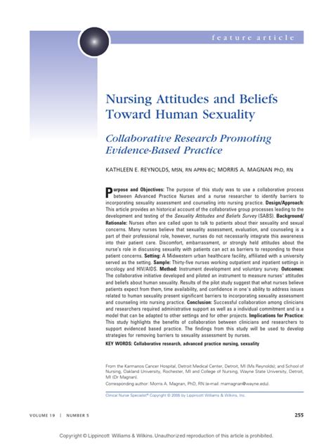 Nursing Attitudes and Beliefs | PDF | Nursing | Attitude (Psychology)