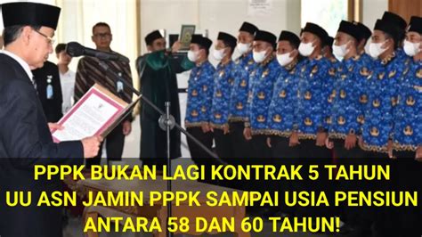 Selamat Pppk Bukan Kontrak Tahun Uu Asn Menjamin Pppk Sampai