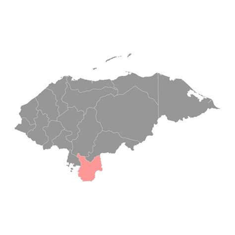 Mapa del departamento de choluteca división administrativa de honduras