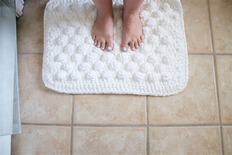 Bath Mat Crochet Pattern Bobble Bath Mat Crochet Pattern Crochet