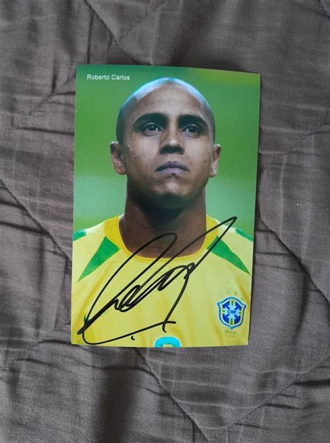 Roberto Carlos ORYGINALNY AUTOFRAF Warszawa Kup Teraz Na Allegro