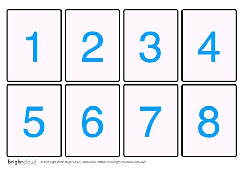 8 Best Images of Printable Number Cards 10- 20 - Number Cards 1-20, Large Printable Number Cards ...