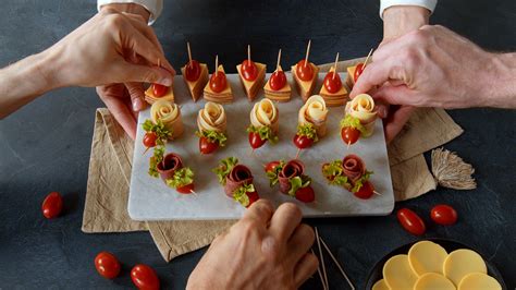 Salami Rosen Hübscher Fingerfood Snack Leckerschmecker