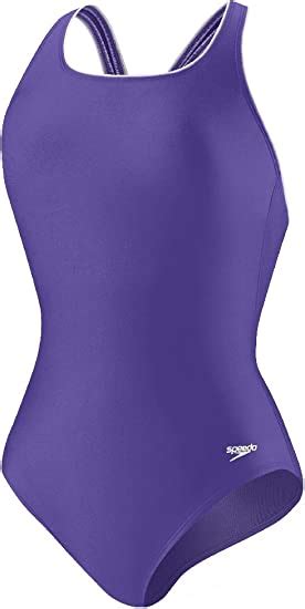 Speedo Womens Hydro Bra Moderate Piped Ultraback Swimsuit