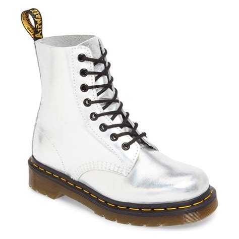 Dr Marten Pascal Rs Women Silver Laser R Rock Boots