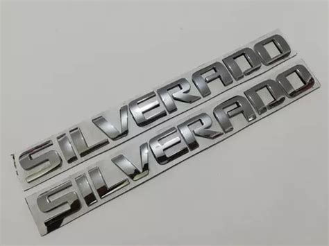 Emblemas Chevrolet Silverado Letras Cromadas Originales Envío gratis