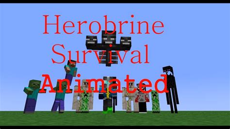 Herobrine Survival ANIMATED:Trailer (Minecraft animation) - YouTube