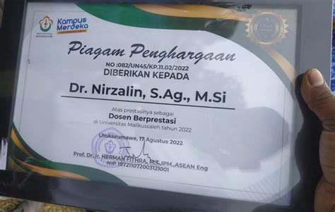 Dr Nirzalin Dosen Berprestasi Di Unimal Dialeksis Dialetika Dan