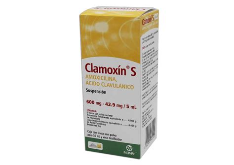 Clamoxin Amoxicilina Acido Clavulanico 600mg 42 9mg 5ml Suspension 50ml