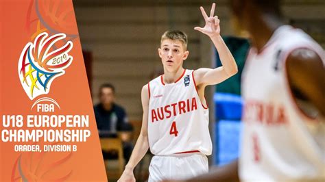 Austria V Denmark Full Game FIBA U18 European Championship 2022