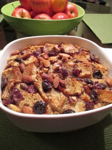 Classic Bread Pudding With Fruit And Nuts