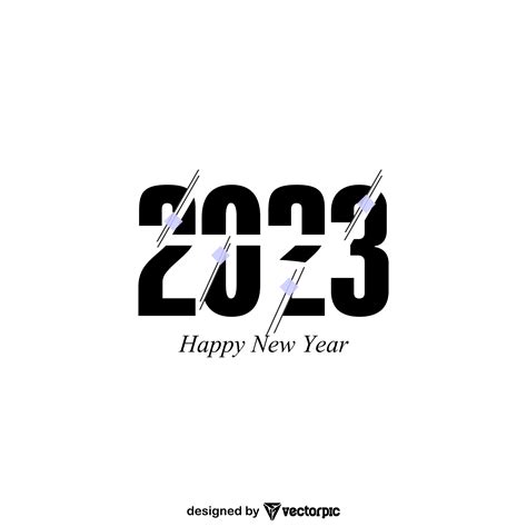 happy new year 2023 t-shirt design free vector | VECTORPIC