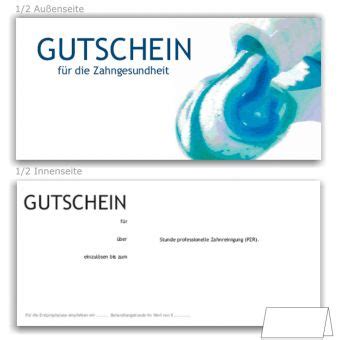 Dentalshop für Zahnarztpraxis PZR Gutscheine Motiv Aquarell mit