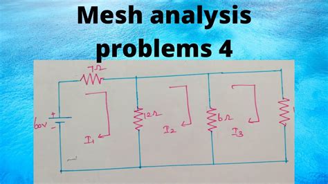 Mesh Analysis Problems Part 4🔌💡🔌💡 Eee🔌💡🔌💡 Circuits Mesh Current