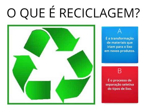 Reciclagem Quiz