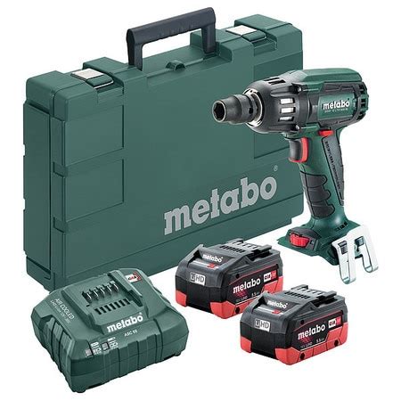 Metabo Ssw Ltx Bl X Ah Lihd Kit Impact Wrench